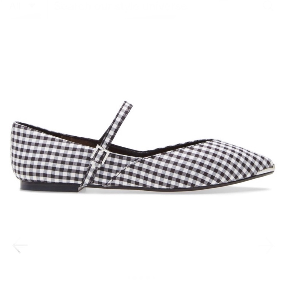 Ted Baker Hujig Gingham Mary Jane Flat, NEW - Picture 3 of 17